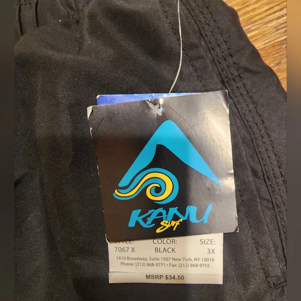 NWT Kanu Surf Men's Havana Swim Trunks/Shorts Size 3X